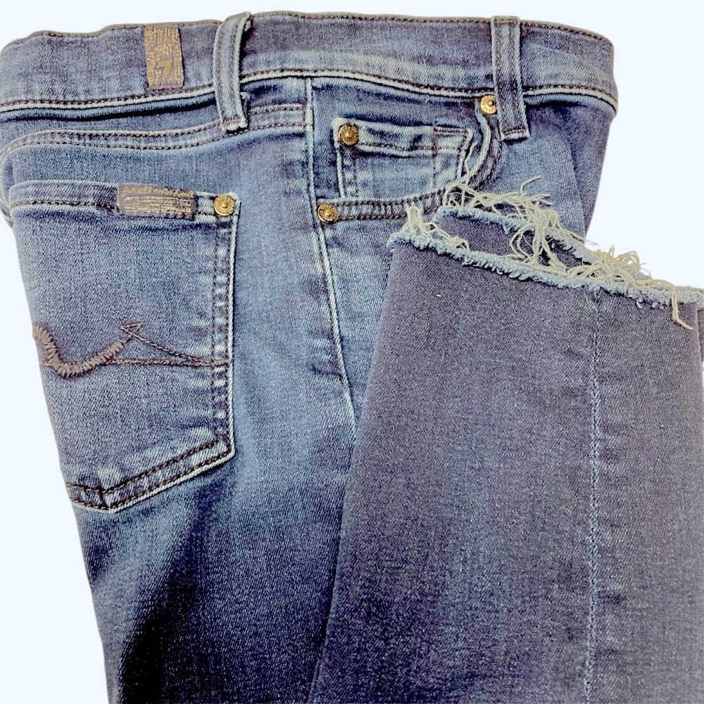 7 For all Mankind Jeans 25 Roxanne Ankle 25 Blue - Picture 7 of 7